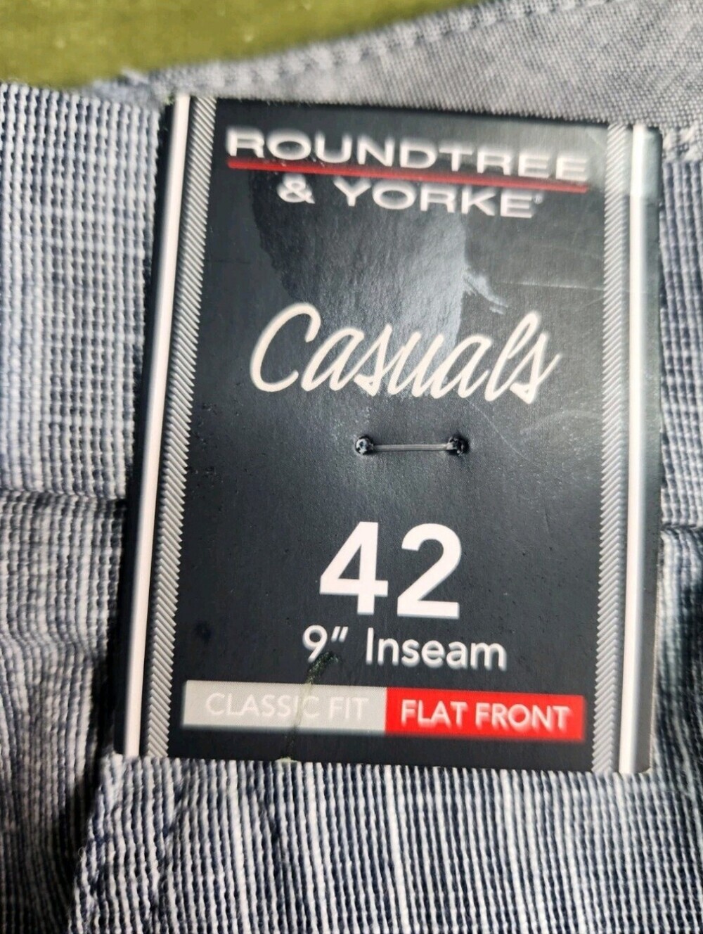 Roundtree Yorke Mens Size 42 Casuals  Classic Fit Flat Front Shorts Stretch 02 - Picture 7 of 7
